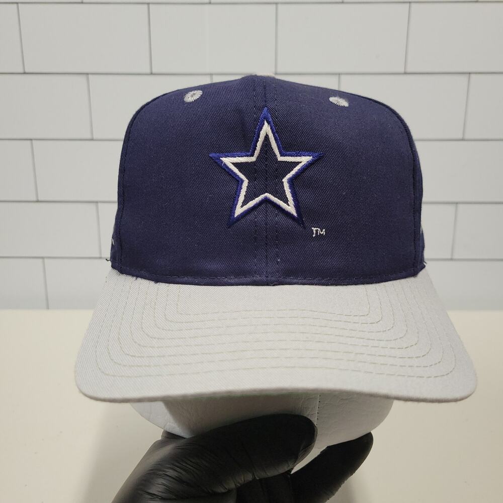 Vintage Dallas Cowboys Talk Back Eastport Snapback Hat NFL 90s Navy Gray